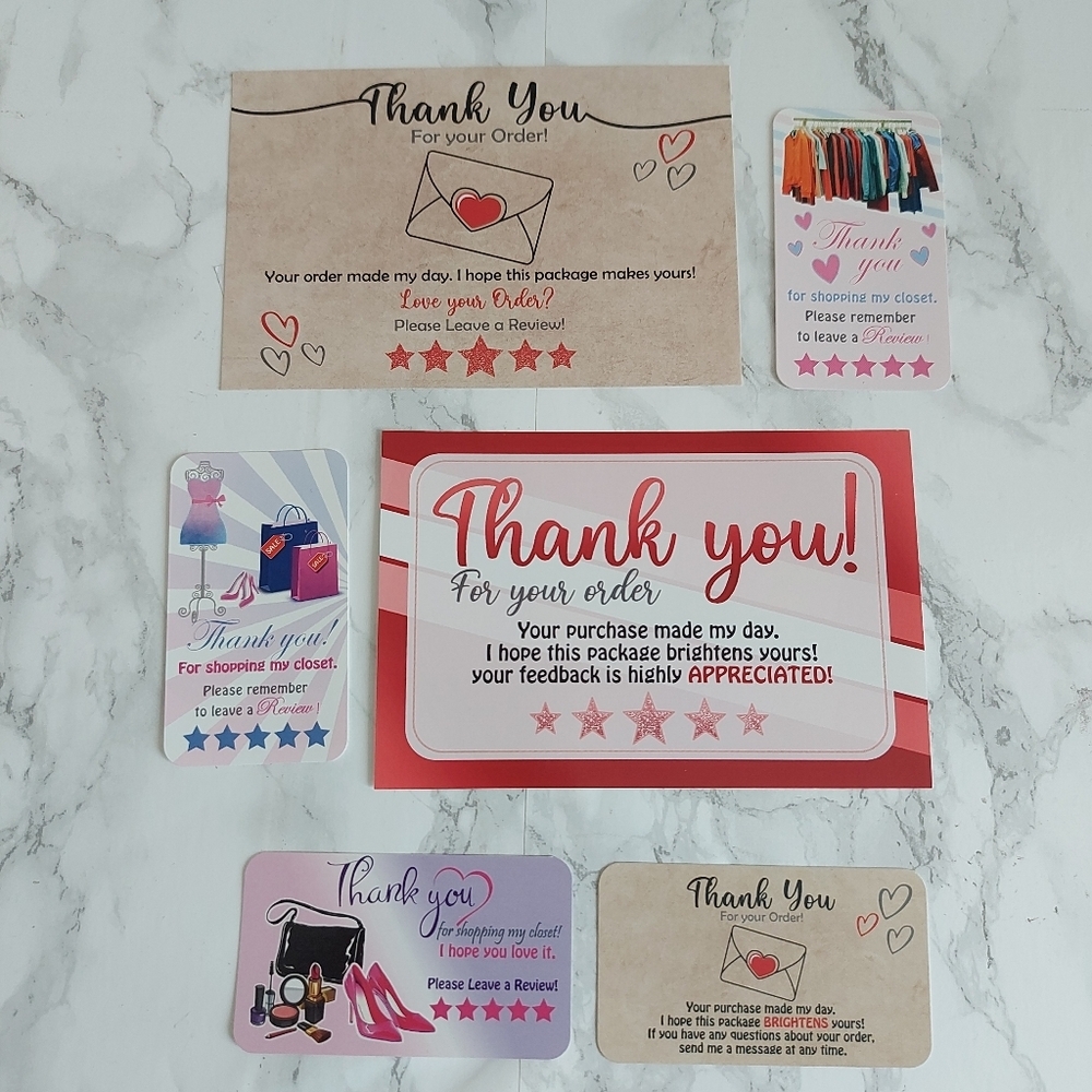 50 Thank You Cards